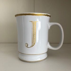 williams sonoma | initial “ J ” mug